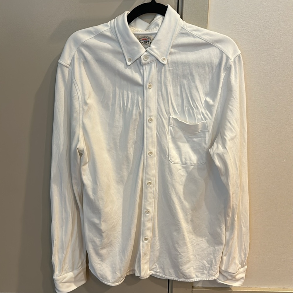 Faherty Sunwashed Knit Shirt (Single Pocket) - Picture 2 of 4